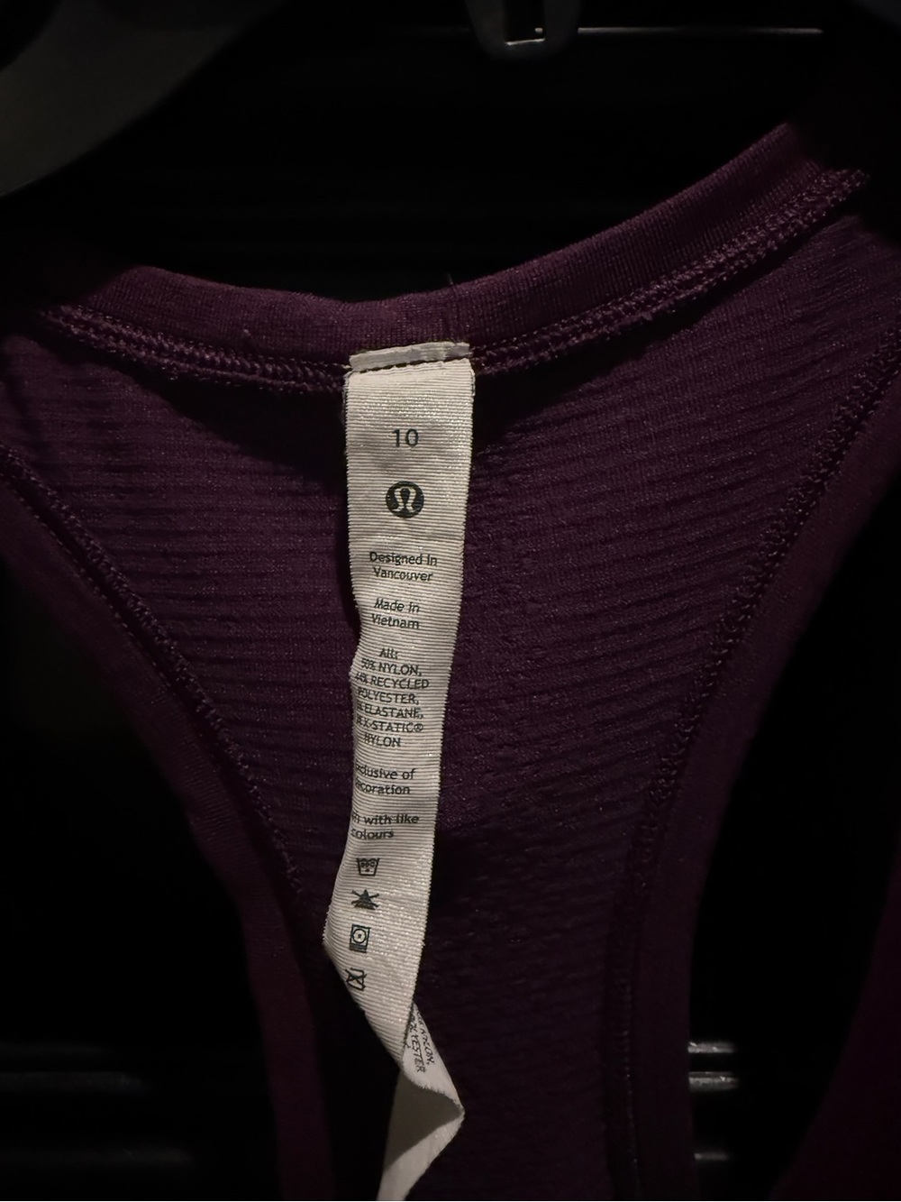 lululemon athletica Purple Ribbed Racerback Tank - Picture 3 of 3